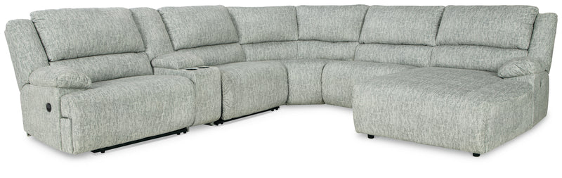 Mcclelland Gray 6-Piece Reclining Sectional With Chaise 29302S8