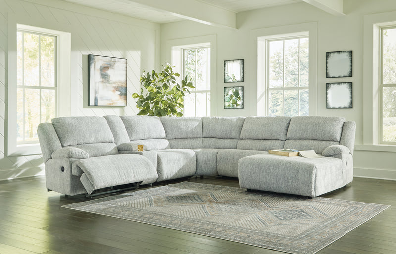 Mcclelland Gray 6-Piece Reclining Sectional With Chaise 29302S8