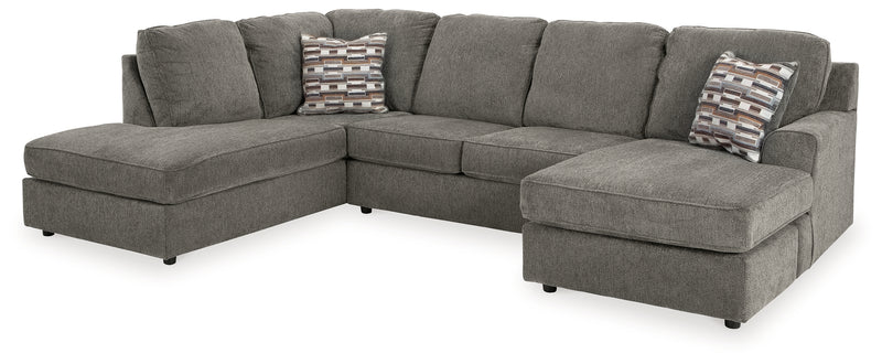 O'phannon Putty 2-Piece Sectional With Ottoman