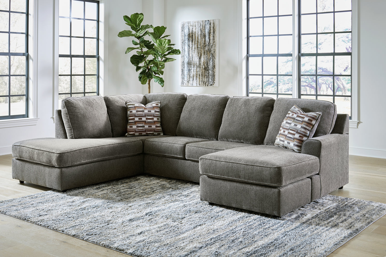 O'phannon Putty 2-Piece Sectional With Chaise