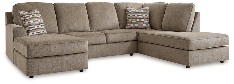 O'phannon Briar Chenille 2-Piece Sectional With Chaise