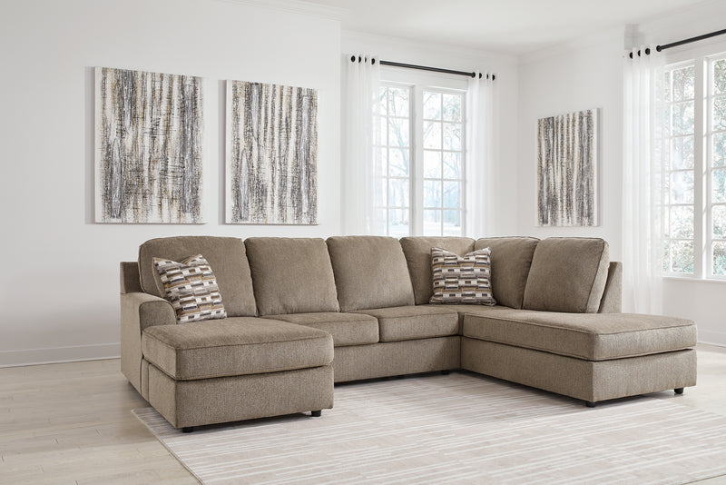 O'phannon Briar Chenille 2-Piece Sectional With Chaise