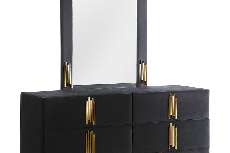 B840 Token Set (Black) (Dresser & Mirror)