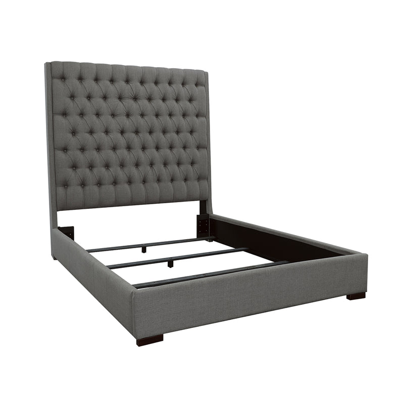 Camille Grey Button Tufted Bedroom Set