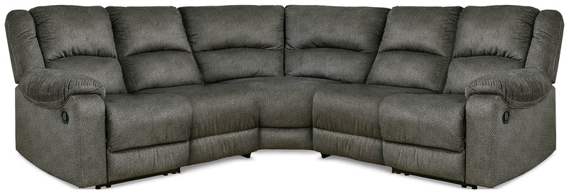 Benlocke Flannel Chenille 5-Piece Reclining Sectional