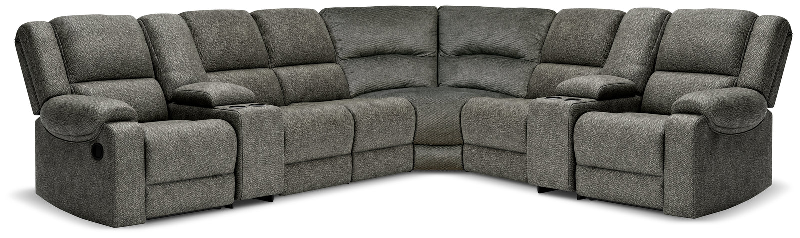 Benlocke Flannel 8-Piece Reclining Sectional