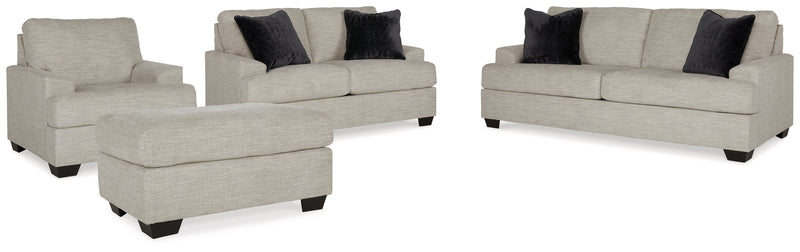 Vayda Pebble Sofa Loveseat Chair And Ottoman