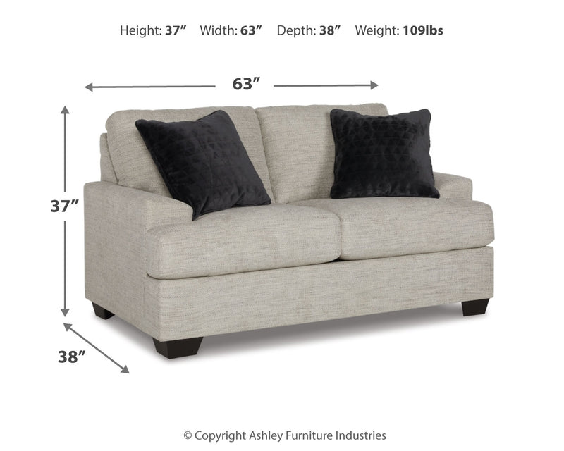 Vayda Pebble Sofa Loveseat Chair And Ottoman