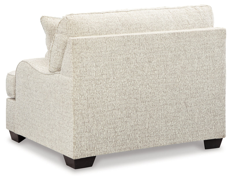 Valerano Parchment Sofa Loveseat Chair And Ottoman