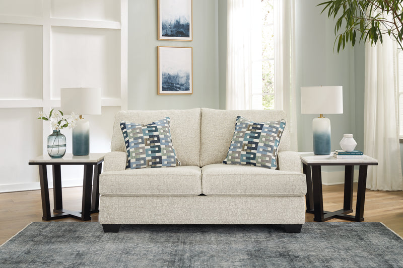 Valerano Parchment Sofa And Loveseat