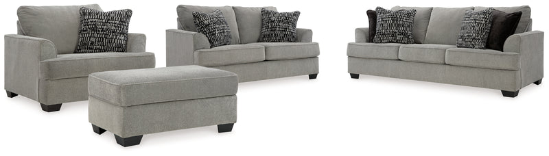 Deakin Ash Sofa Loveseat Chair And Ottoman