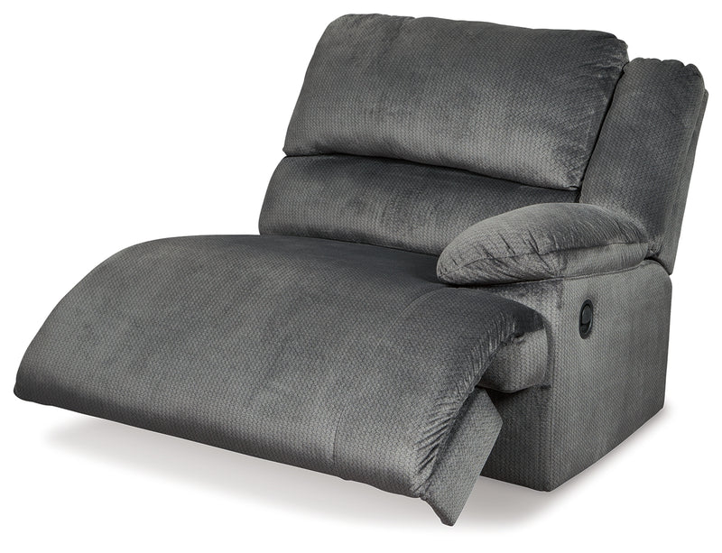 Clonmel Charcoal Velvet 6-Piece Reclining Sectional