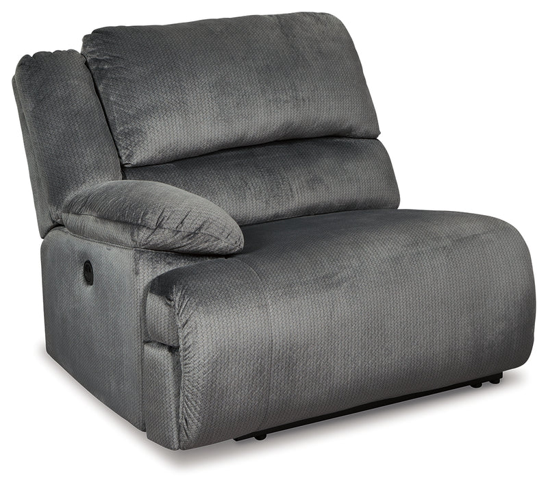 Clonmel Charcoal Velvet 5-Piece Reclining Sectional 36505S17