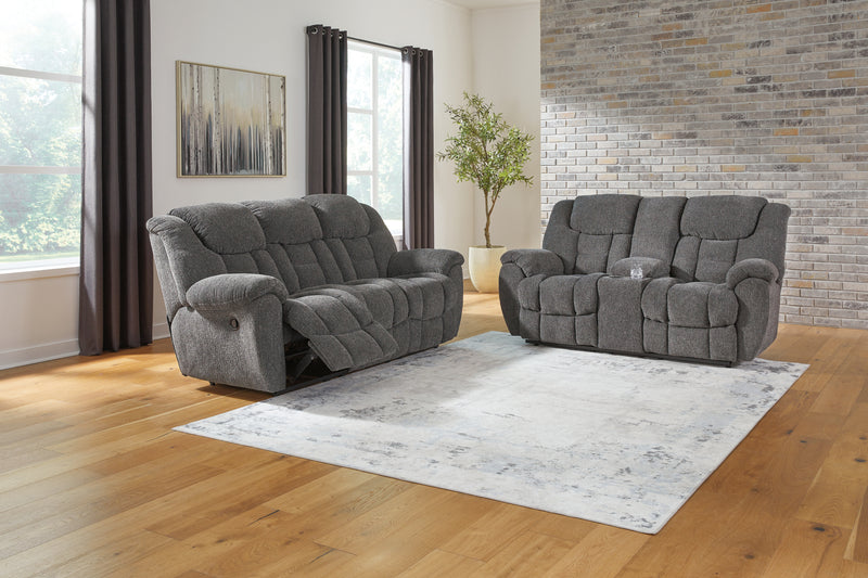 Foreside Charcoal Sofa and Loveseat