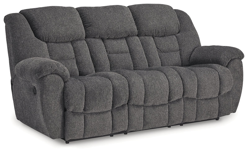 Foreside Charcoal Performance Fabric,Next-Gen Nuvella™ Reclining Sofa