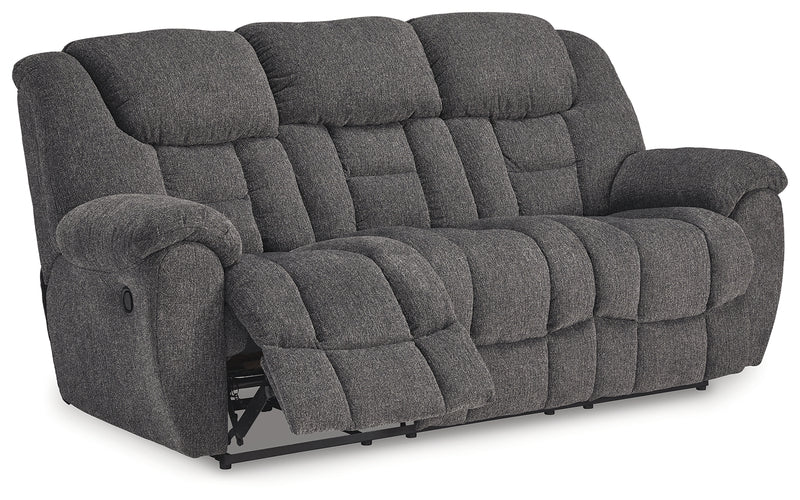 Foreside Charcoal Performance Fabric,Next-Gen Nuvella™ Reclining Sofa