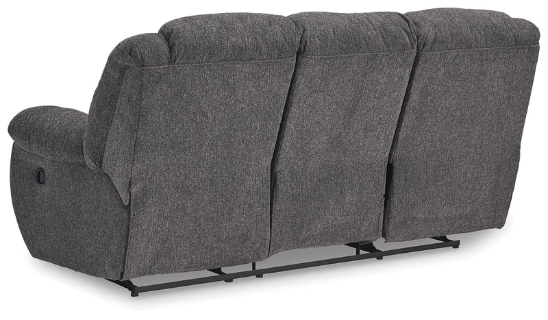 Foreside Charcoal Performance Fabric,Next-Gen Nuvella™ Reclining Sofa