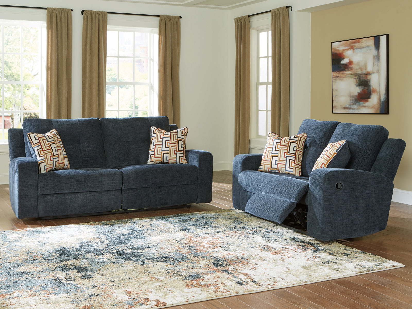 Danum Ink Sofa and Loveseat