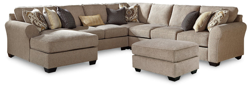 Pantomine Driftwood 5-Piece Sectional With Ottoman