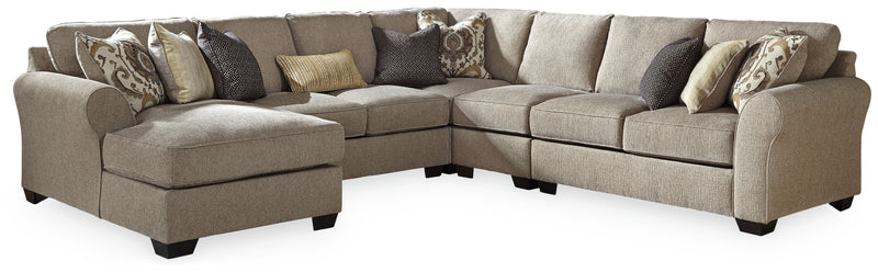 Pantomine Driftwood 5-Piece Sectional With Ottoman