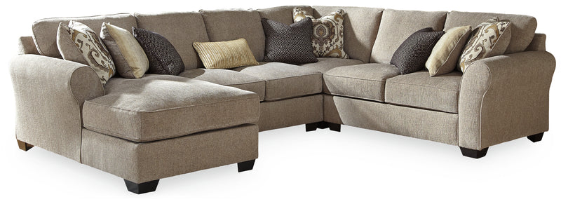 Pantomine Driftwood 4-Piece Sectional With Ottoman