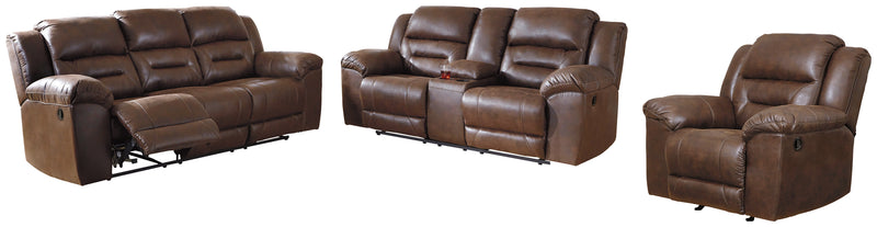 Stoneland Chocolate Sofa, Loveseat And Recliner PKG001243 - 3990425 | 3990488 | 3990494