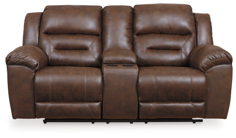 Stoneland Chocolate Sofa Loveseat And Recliner