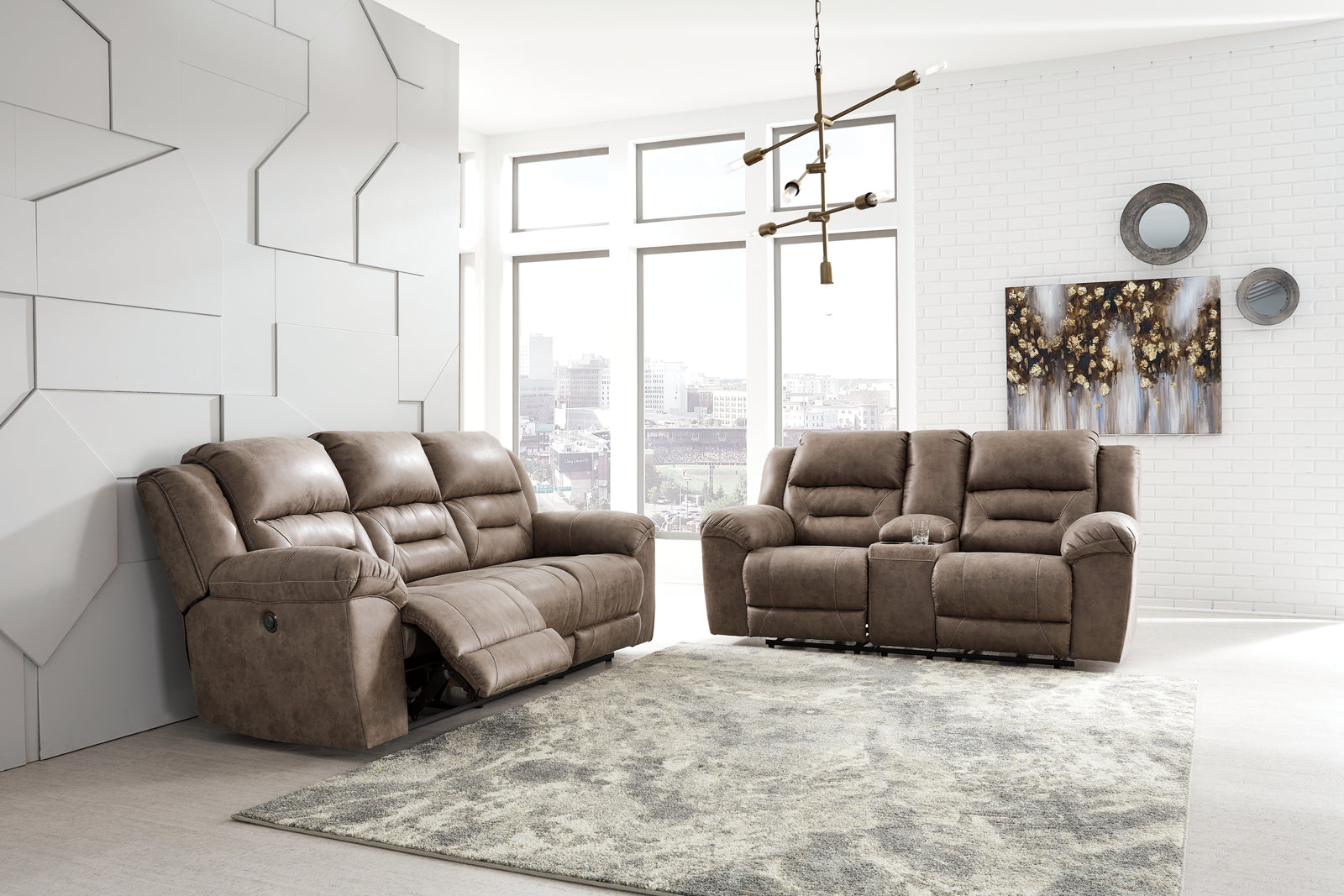 Stoneland Fossil Sofa And Loveseat