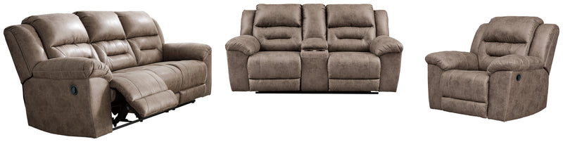 Stoneland Fossil Sofa Loveseat And Recliner