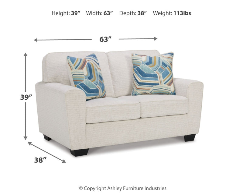 Cashton Snow Sofa And Loveseat