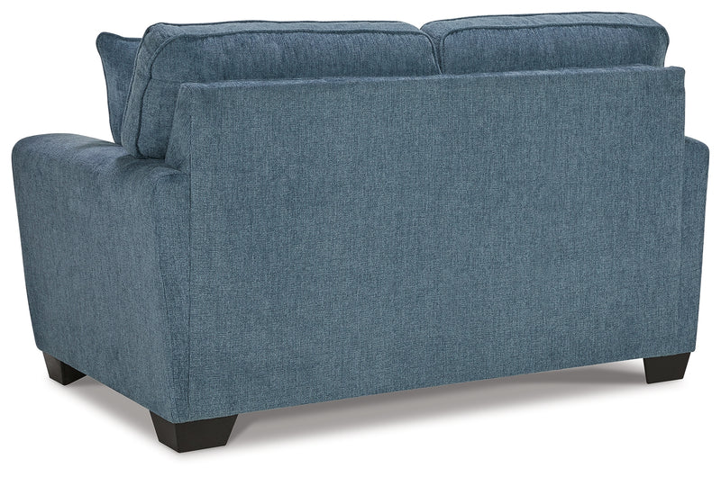 Cashton Blue Sofa And Loveseat