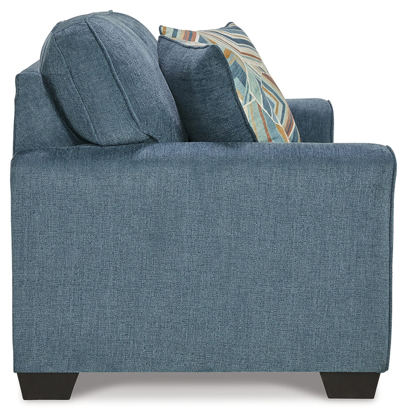 Cashton Blue Sofa And Loveseat