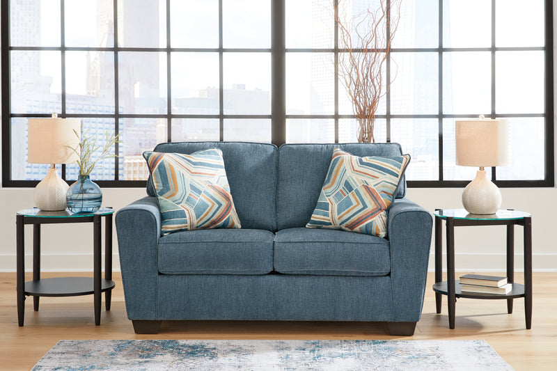 Cashton Blue Sofa And Loveseat