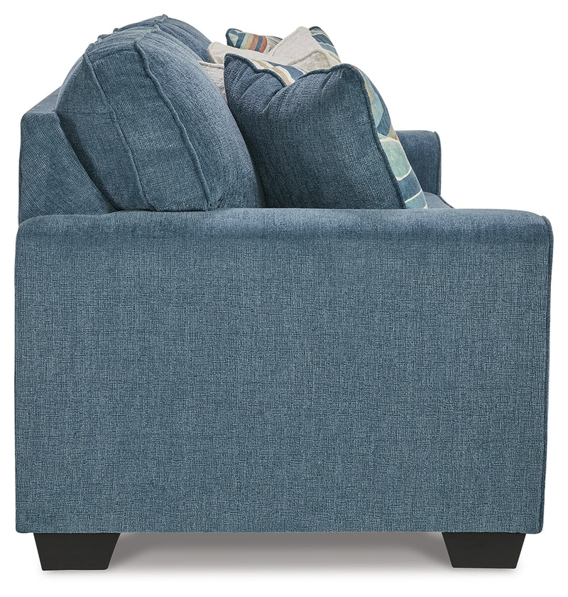 Cashton Blue Sofa And Loveseat