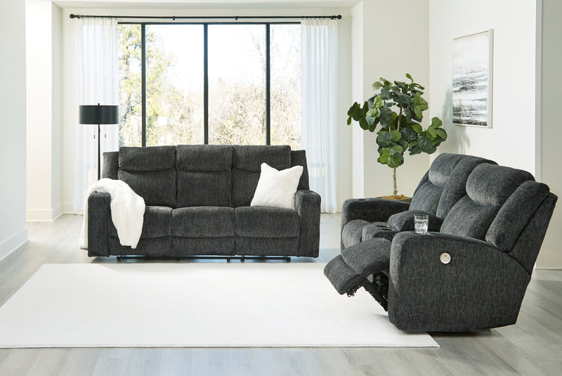 Martinglenn Ebony Sofa And Loveseat