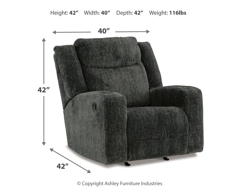 Martinglenn Ebony Sofa Loveseat And Recliner