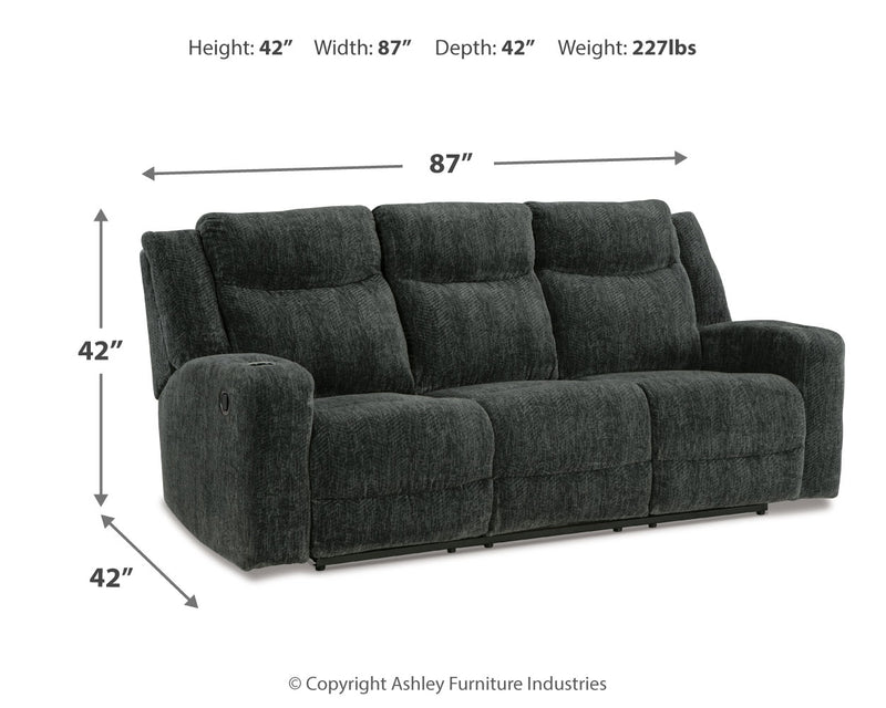 Martinglenn Ebony Sofa Loveseat And Recliner