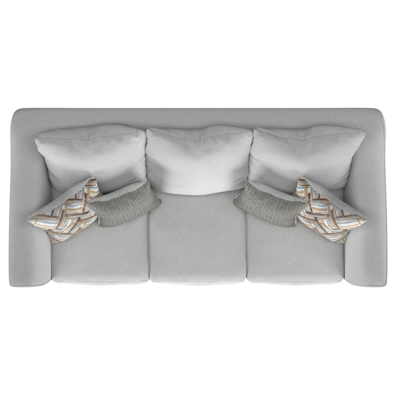 Salizar 3 Piece Upholstered Flared Arm Sofa Set Sand