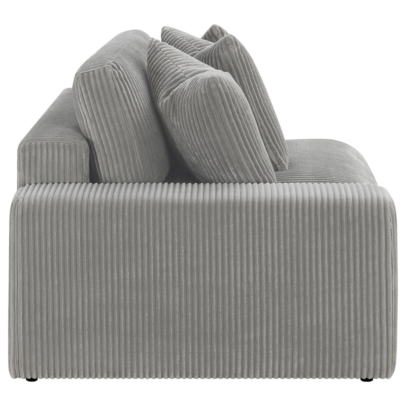 Blaine Blaine Upholstered Reversible Chaise Sectional Sofa Fog 509900