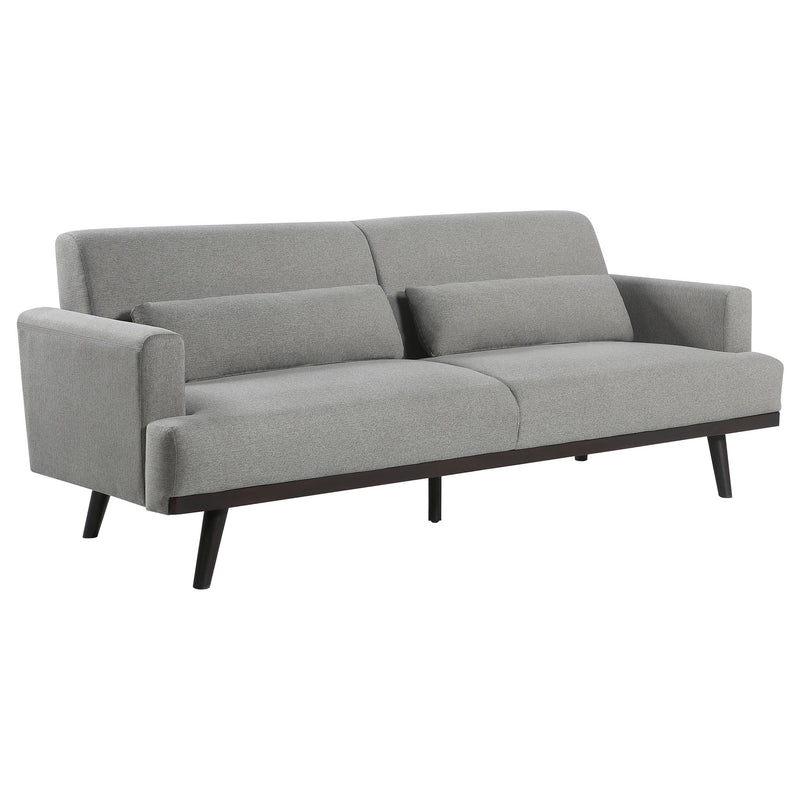 Blake 2 piece Upholstered Track Arm Sofa Set Sharkskin