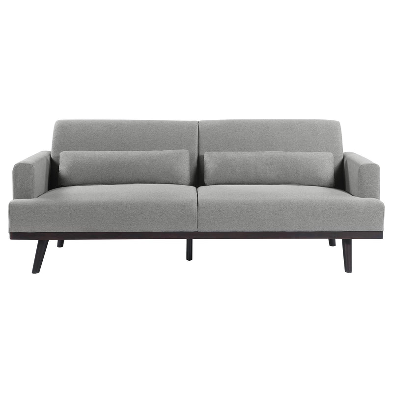 Blake 2 piece Upholstered Track Arm Sofa Set Sharkskin