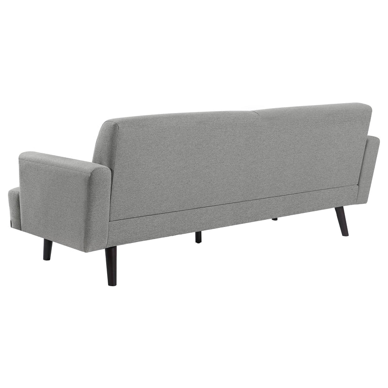 Blake 2 piece Upholstered Track Arm Sofa Set Sharkskin