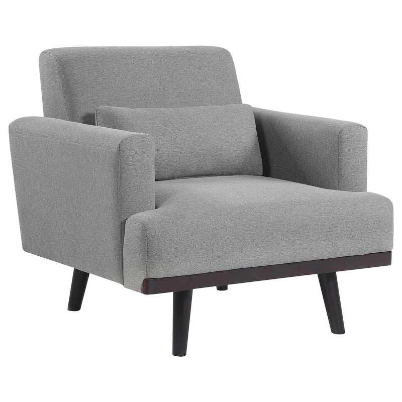 Blake 3 Piece Upholstered Track Arm Sofa Set Sharkskin