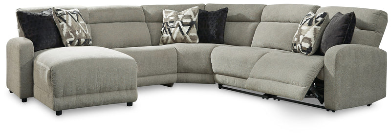 Colleyville Stone 5-Piece Power Reclining Sectional With Chaise