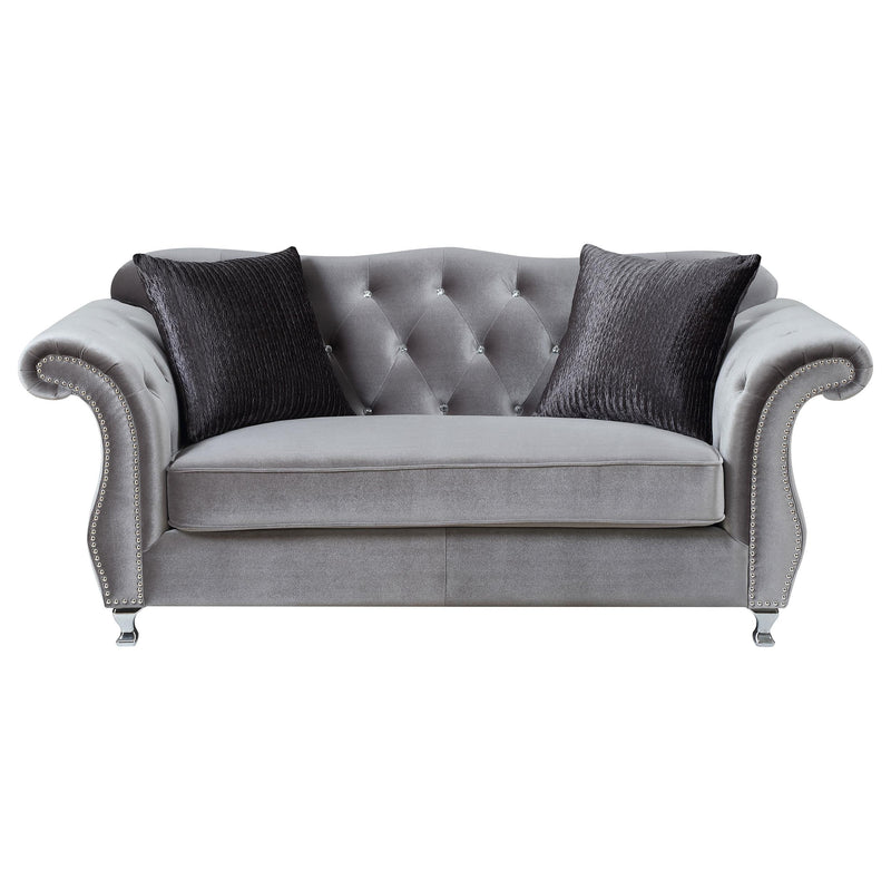 Frostine Grey Two piece Living Room Set