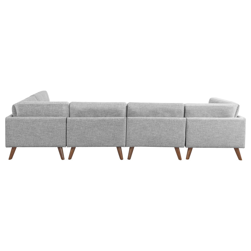 Churchill 6 piece Upholstered Modular Sectional Sofa Grey