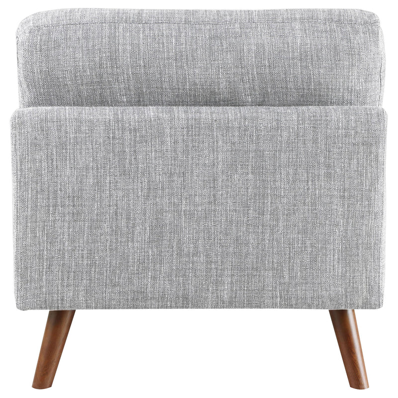 Churchill Upholstered Tufted Armless Chair Grey