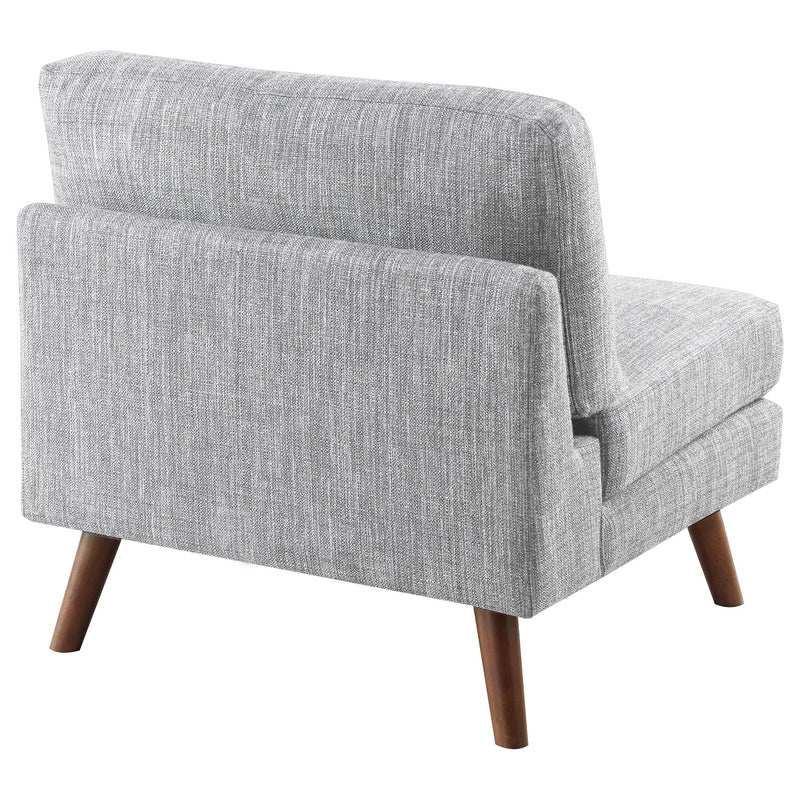 Churchill Upholstered Tufted Armless Chair Grey