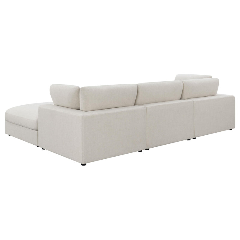 Serene 4 piece Upholstered Modular Sectional Sofa Beige