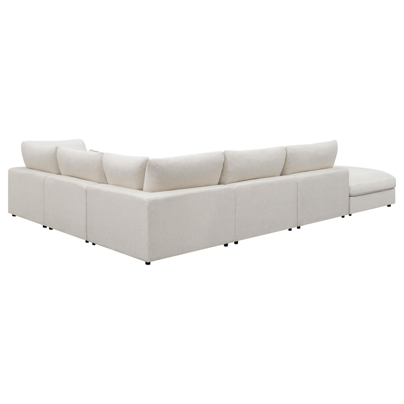 Serene 6 piece Upholstered Modular Sectional Sofa Beige